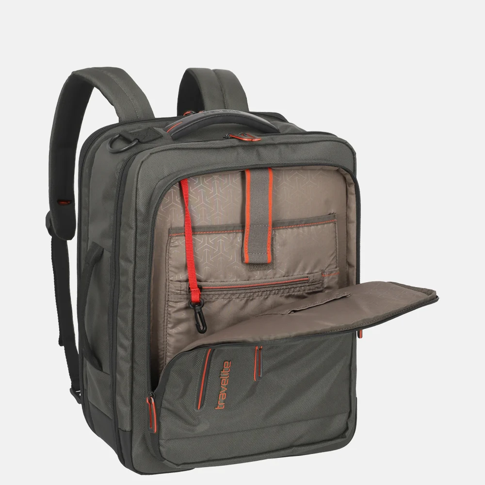 Travelite Crosslite 5.0 underseater rugzak 15 inch dark olive